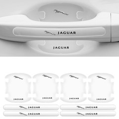 8PCS Clear Car Door Handle Bowl Film Sticker Protector Accessories for Jaguar