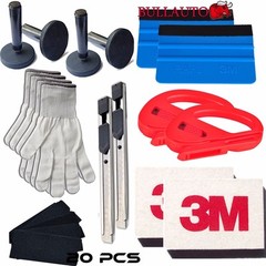 Professional Car Window Tint Tools Kit Decals Wrap Vinyl Squeegee Application US