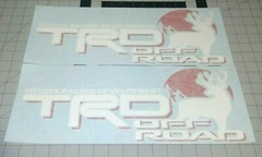TRD Truck Off-Road 4 x 4 Racing Deer Hunting Tacoma Decal.