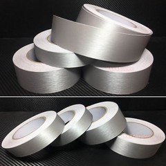 Stretchable Silver Car House Metal Matte 3D Brushed Vinyl Wrap Sticker Tape – AB