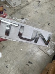 Chrome Rear Emblem Decal TUNDRA Tailgate Letters