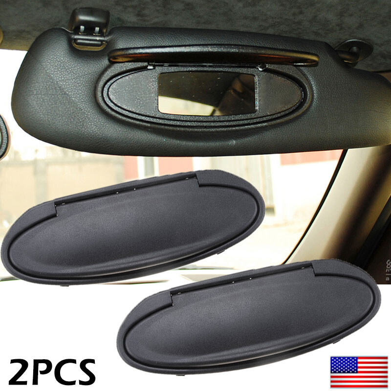 Sun Visor Vanity Mirror Cover Cap For Porsche 996/997/911 Boxster Cayman 986 987