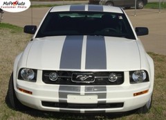 SV-6 Complete 10″ Racing Rally Stripes Decals Graphics fits 2005-2009 Mustang V6