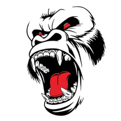 Car Sticker Decal Horror Ape Totem Animal Graphic Waterproof For Left Side Body
