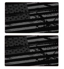 2019 – 2023 CHEVY SILVERADO 1500/2500 / GMC SIERRA SUN VISOR WARNING Ghost Flag