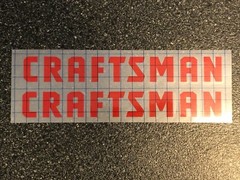 2x Craftsman Logo Vinyl Sticker Decal 6″ 8″ 10″ 12″ 16″ 20″ 23″