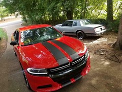 10″ 2 color Rally Racing Stripe Graphics Stripes Set FIT 2005 – 2023 Charger