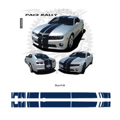 Chevrolet Camaro SS 2010 – 2013 Rally Stripes Graphic Kit – Blue