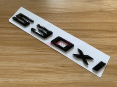 Gloss Black 3D ABS Letters Trunk 530xi Emblem Rear Badge for BMW 2017-2022 530xi