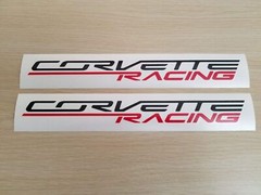 Pair Corvette Racing Combo-Color Decal Vinyl Sticker for Corvette Racing Cars