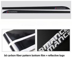 FOR BMW 1 2 3 4 5 SERIES X5X6 CARBON FIBER PATTERN MP SIDE STICKER SKIRT DECALS