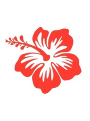 Hibiscus single flower Vinyl Decal-Sticker for Jeep Car Truck Bumper Wall Window