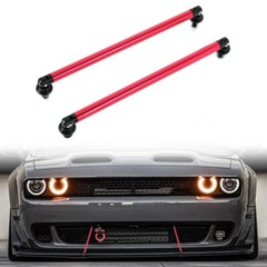 Adjustable Front Bumper Lip Splitter Strut Rod Tie Support Bar Universal 2pcs