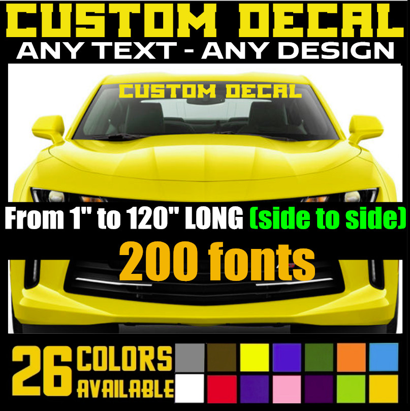 Custom Text Vinyl Lettering Sticker Decal Personalized -ANY TEXT – ANY NAME (4)