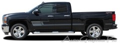SHADOW 2014-2018 Chevy Silverado Truck Vinyl Graphics Kit 3M Pin Stripes Decals