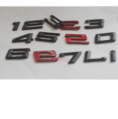 Matt Black Number Trunk Letters Badge Emblem Sticker for BMW 3 Series 335i