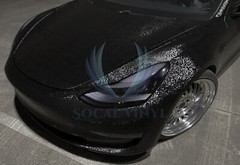 PET Damascus Steel Forged Carbon Fiber Black Car Vinyl Wrap Decal Sticker Film