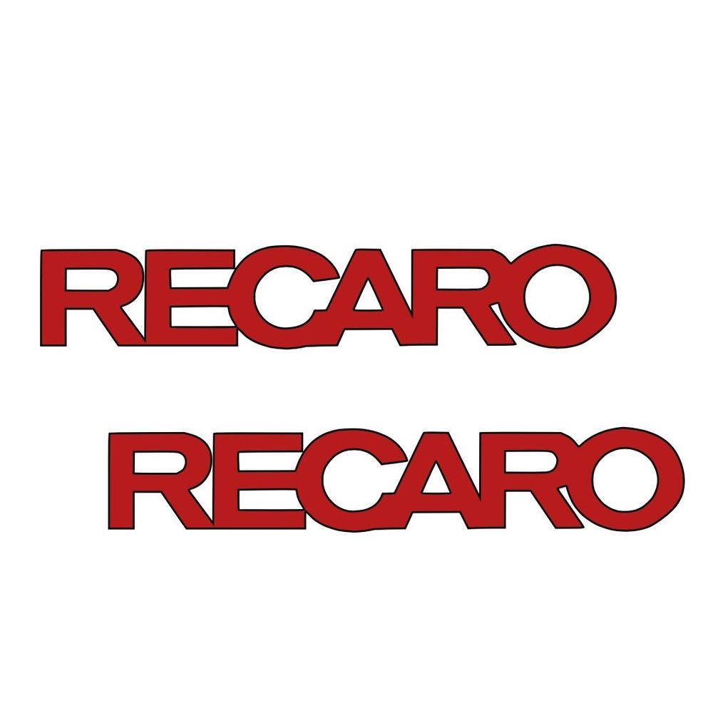 Recaro (Set Of 2) Racing Motorcycle Race Fast Vinyl Decal Window Truck Sticker