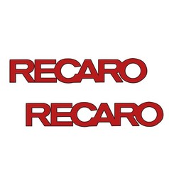 Recaro (Set Of 2) Racing Motorcycle Race Fast Vinyl Decal Window Truck Sticker