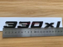 Gloss Black 3D ABS Letters Trunk 330xi Emblem Rear Badge for BMW 2017-2022 330xi