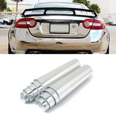 Silver Chrome Mirror Vinyl Wrap Film Roll Sheet Air Bubble 12 X 60 In