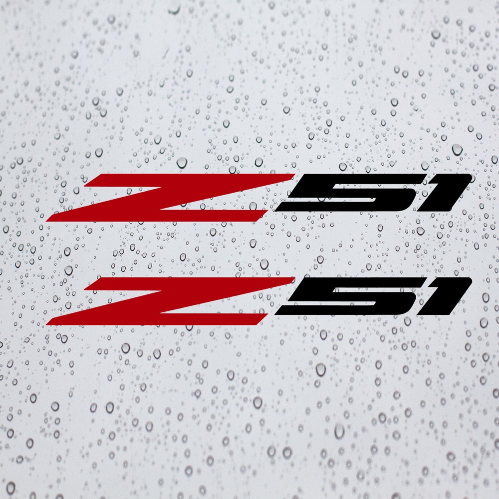 Set of 2 (2020-22) C8 Z51 Vinyl Decal Stickers for Corvette Sports Cars