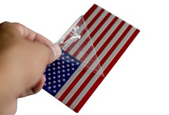3D Metal American Flag Decal Sticker Emblem (Combo Pack)