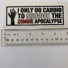 Zombie Apocalypse Decal Waterproof Sticker 5” Long