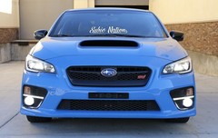JDM 16×3″ White Subie Nation Front & Rear Windshield Banner Vinyl Decal Sticker