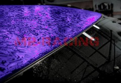 PET Damascus Steel Forged Carbon Fiber Satin Royal Purple Car Vinyl Sticker
