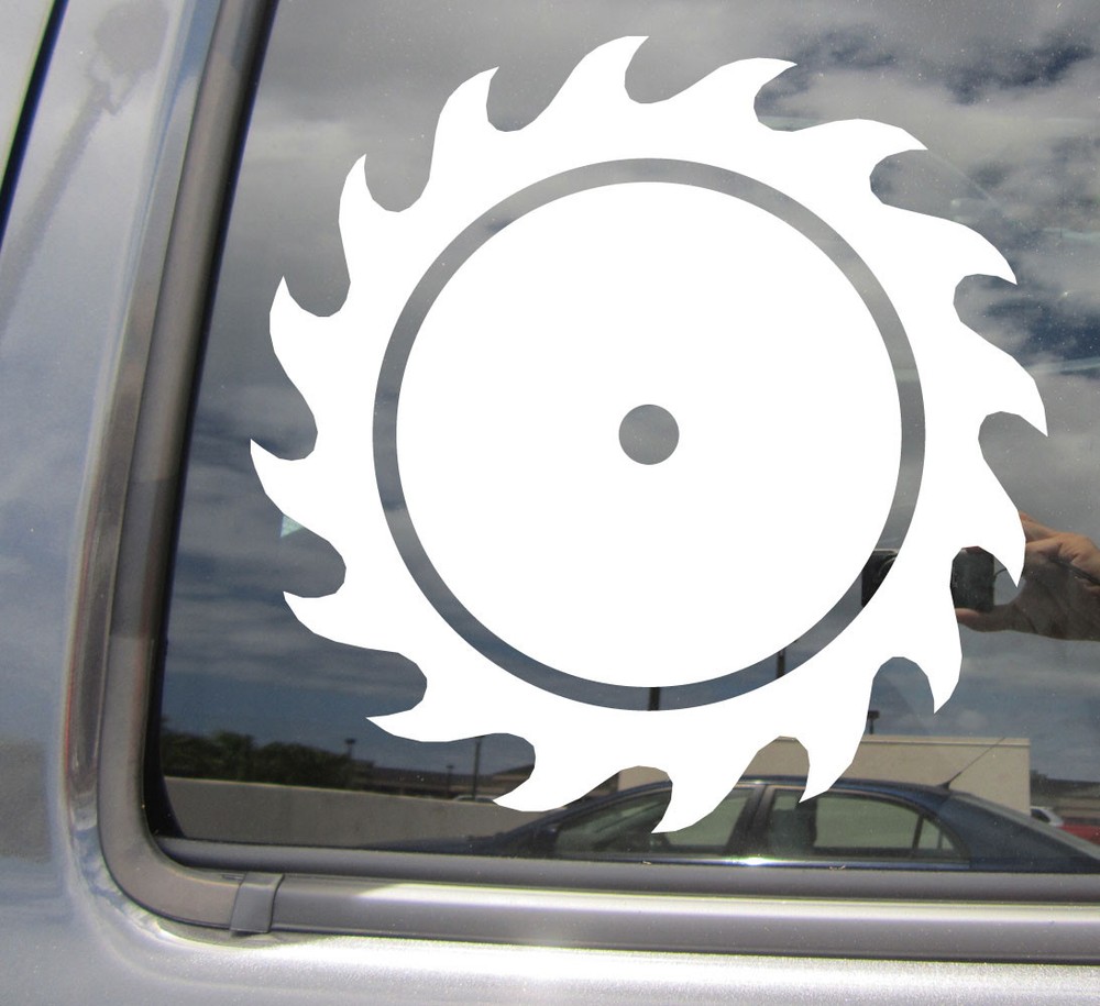 Saw Blade – Circular Table Car Laptop Bumper Window Vinyl Decal Sticker 10377