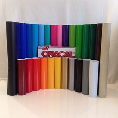 12″ Oracal 651 Adhesive Vinyl (Craft hobby/sign maker/cutter), 5 Rolls@ 5′ Ea.