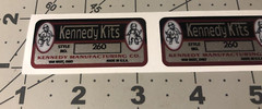 Kennedy Kits Custom Tool Box Decal Reproduced Vinyl With Numbers 260 Set 2