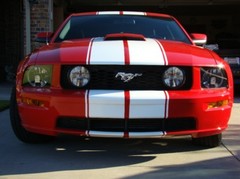 Ford MUSTANG 10″ DUEL Twin Vinyl Racing Stripes Decals 1/2″ Pinstriped 40 FEET