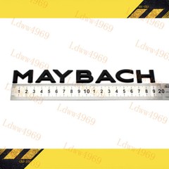 5pcs Glossy Black MAYBACH Letters Trunk Badge Emblem For S-Class W222 S600 2016+