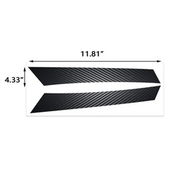 Side Fender Upper Lower Air Vent Overlay Insert Sticker Carbon Style For WRX STI