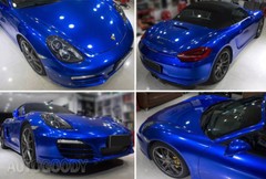 360″ x 60″ Super Gloss Metallic Blue Vinyl Film Wrap Air Bubble Free 30ft x 5ft