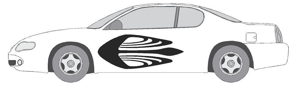 VINYL GRAPHIC #A1189 DECAL VEHICLE CAR TRUCK CROSS OVER SUV VAN SEMI MODERN AUTO