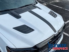 2019-2024 For Ram 1500 Decals Hood Beam 3m Vinyl Stripes Stickers Auto Graphics