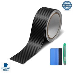 2in x 30ft Carbon Fiber Vinyl Wrap Kit for Automotive Customization