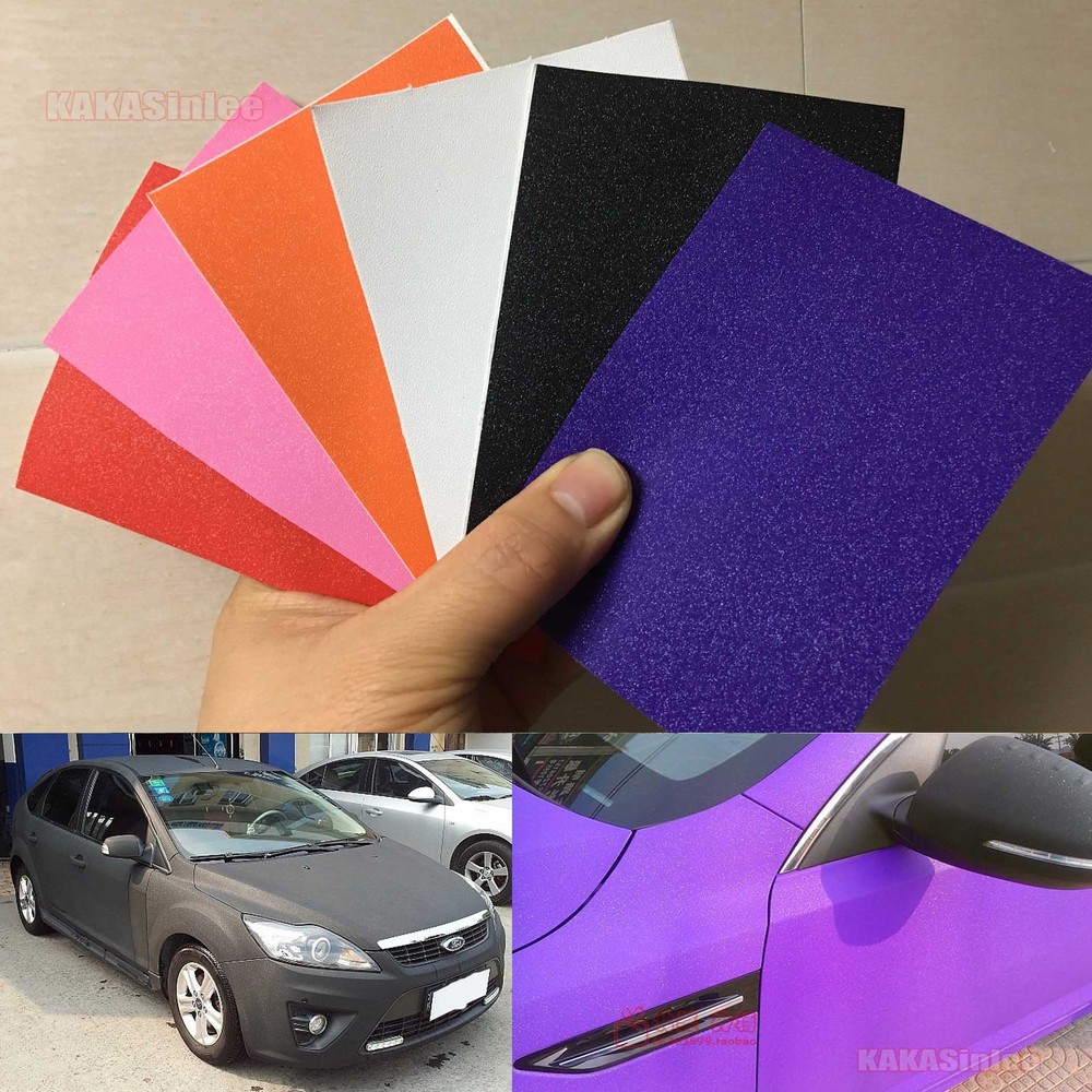 8cm x 12cm Testing Sample Car Sparkle Flashy Glitter Vinyl Wrap Sticker Film CF