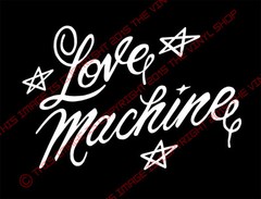 x1 “Love Machine” Cheech & Chong Up In Smoke, Chevrolet Impala 1/4 window decal
