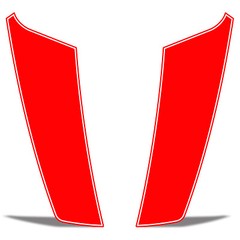 Hood Race Stripe kit for 2017 2018 2019 Ford Raptor F-150 Graphics Decals RED