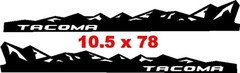 Vinyl Graphics Compatible with Toyota Tacoma Mountain Rocker Door Bed Side X2