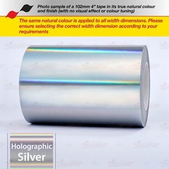 HOLOGRAPHIC SILVER Roll PIN STRIPE PinStriping TAPE Decal Adhesive Vinyl Sticker