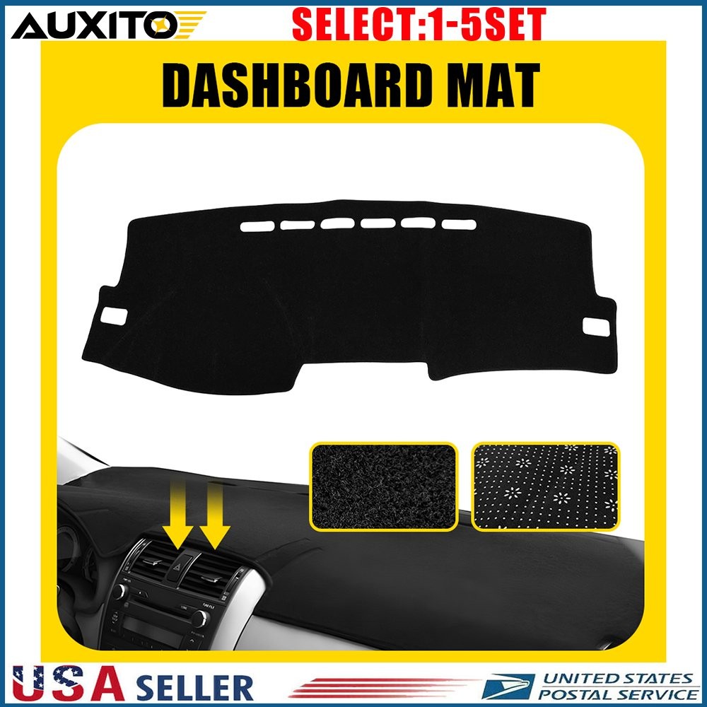 Dash Cover Mat Interior Pad for 2009-13 Toyota Corolla Dashboard Mat Carpet 1-5X
