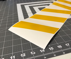 Chevron Reflective Car Decal (1 Left and 1 Right) Various Colors 12″x6″ By SSMG