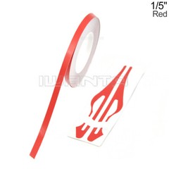 1/5″ 5mm Red & Matte Gold Pinstriping Pin Stripe DIY Vinyl Tape Decal Sticker