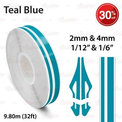 PinStriping Pin Stripe Adhesive Tape SOLID Line Decal Vinyl Sticker AQUA BLUE