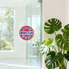 Round Stickers Sunproof Personalized Self-adhesive for Luggage Car windows